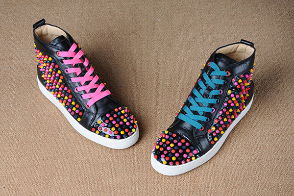 Super Max Perfect Christian Louboutin Colorful Louis Spikes Men(with receipt)