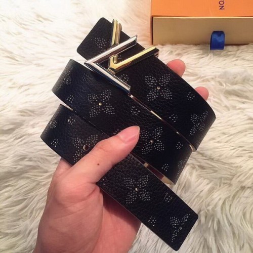 Super Perfect Quality LV Belts(100% Genuine Leather Steel Buckle)-3431