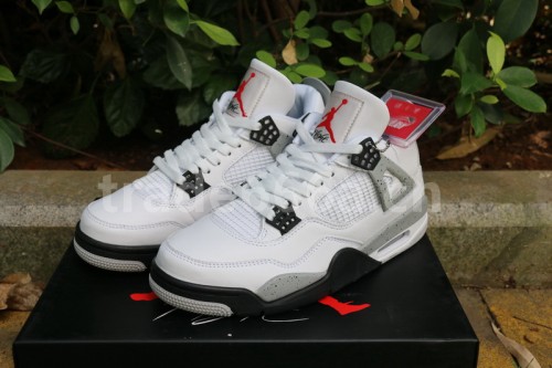 Authentic Air Jordan 4 “White Cement”