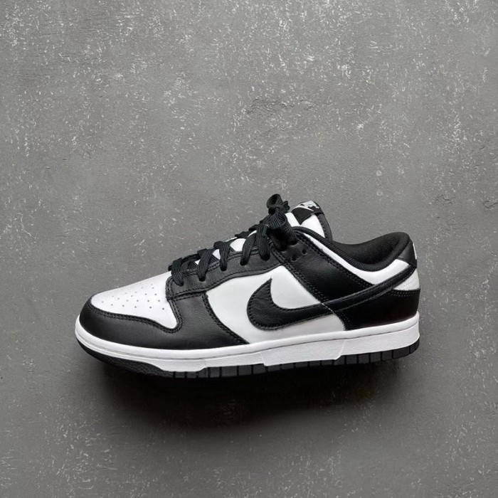 Authentic Nike Dunk Low Black White Women Size