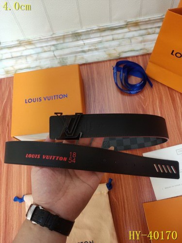 Super Perfect Quality LV Belts(100% Genuine Leather Steel Buckle)-1697