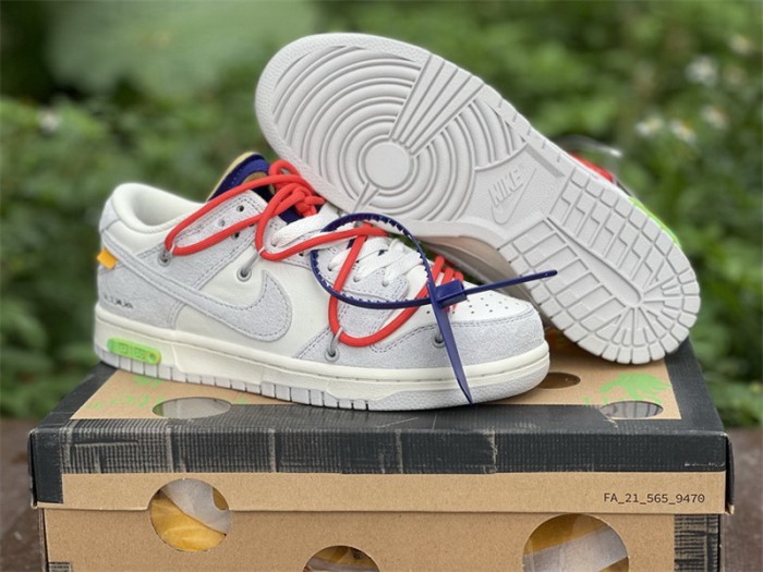 Authentic OFF-WHITE x Nike Dunk Low “The 50” DM0950 110