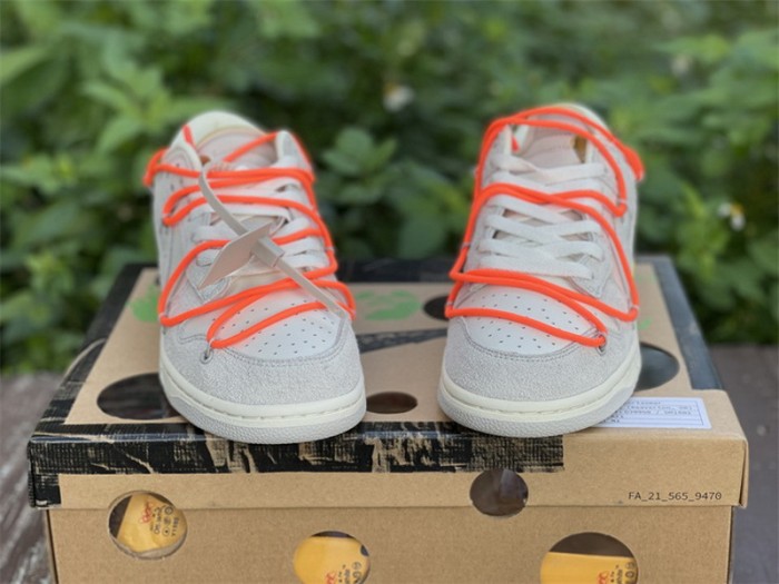 Authentic OFF-WHITE x Nike Dunk Low “The 50” DJ0950 108