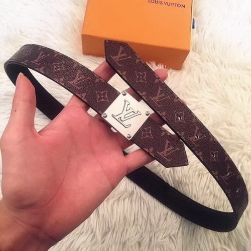 Super Perfect Quality LV Belts(100% Genuine Leather Steel Buckle)-3433