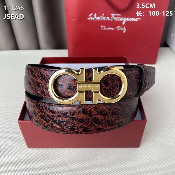 Super Perfect Quality Ferragamo Belts(100% Genuine Leather,steel Buckle)-1700