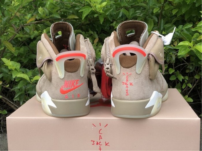 Authentic Travis Scott x Air Jordan 6 “British Khaki”