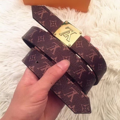 Super Perfect Quality LV Belts(100% Genuine Leather Steel Buckle)-3435