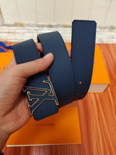 Super Perfect Quality LV Belts(100% Genuine Leather Steel Buckle)-1443