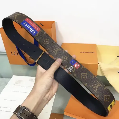 Super Perfect Quality LV Belts(100% Genuine Leather Steel Buckle)-1183