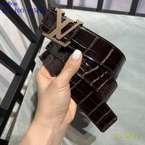 Super Perfect Quality LV Belts(100% Genuine Leather Steel Buckle)-3640