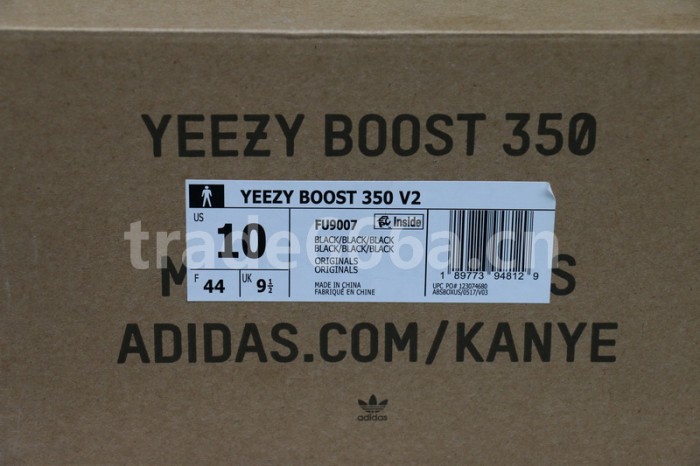 Authentic Yeezy Boost 350 V2 Static Black full-reflective