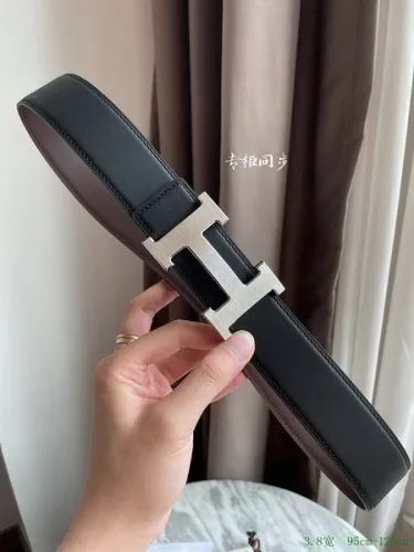Super Perfect Quality Hermes Belts(100% Genuine Leather,Reversible Steel Buckle)-883