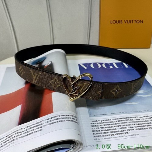 Super Perfect Quality LV Belts(100% Genuine Leather Steel Buckle)-2571