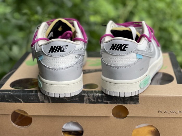 Authentic OFF-WHITE x Nike Dunk Low “The 50” DM1602 114