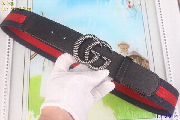 Super Perfect Quality G Belts(100% Genuine Leather,steel Buckle)-3885