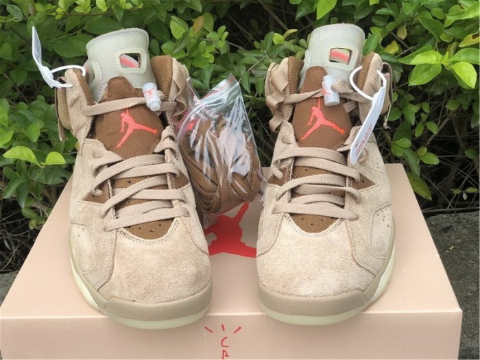 Authentic Travis Scott x Air Jordan 6 “British Khaki”
