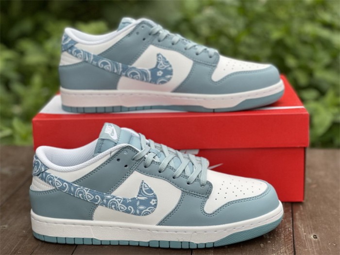 Authentic Nike Dunk Low “Blue Paisley”