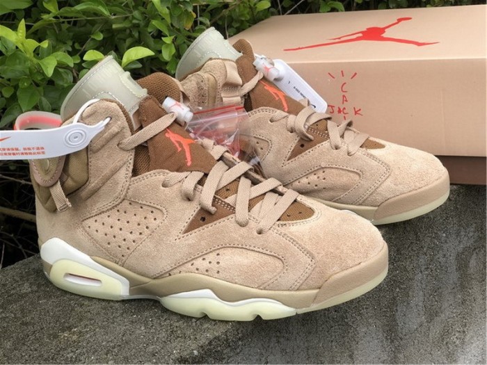 Authentic Travis Scott x Air Jordan 6 “British Khaki”