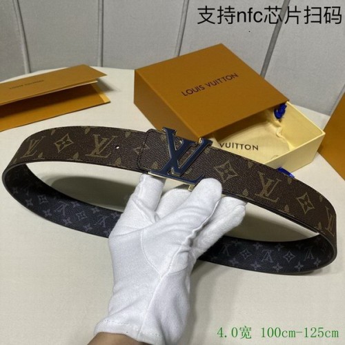 Super Perfect Quality LV Belts(100% Genuine Leather Steel Buckle)-4001