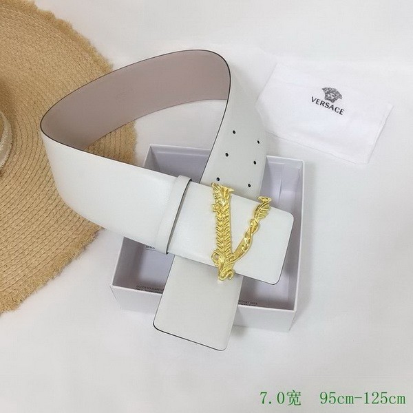 Super Perfect Quality Versace Belts(100% Genuine Leather,Steel Buckle)-789