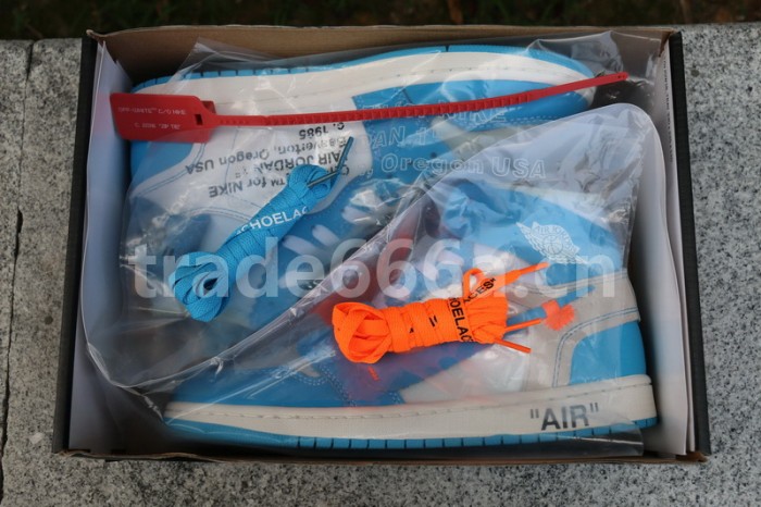 Authentic OFF-WHITE x Air Jordan 1 “UNC”