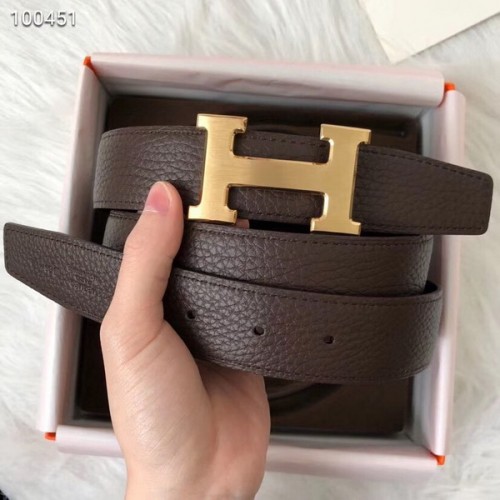 Super Perfect Quality Hermes Belts(100% Genuine Leather,Reversible Steel Buckle)-479