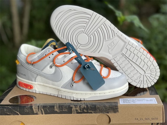 Authentic OFF-WHITE x Nike Dunk Low “The 50” DM1602 104