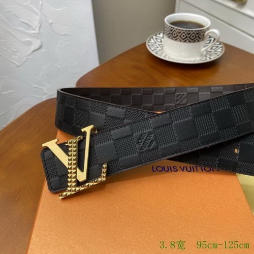 Super Perfect Quality LV Belts(100% Genuine Leather Steel Buckle)-2764