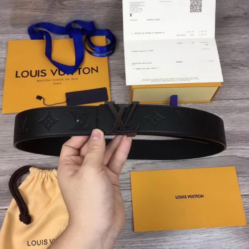 Super Perfect Quality LV Belts(100% Genuine Leather Steel Buckle)-1542