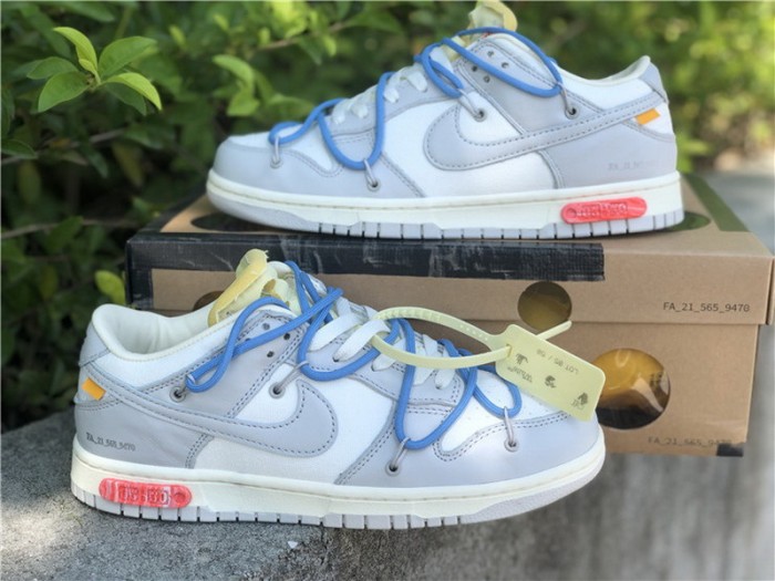 Authentic OFF-WHITE x Nike Dunk Low “The 50” DM1602