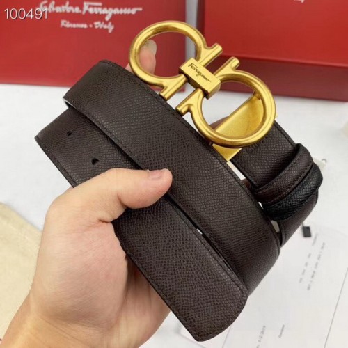 Super Perfect Quality Ferragamo Belts(100% Genuine Leather,steel Buckle)-802