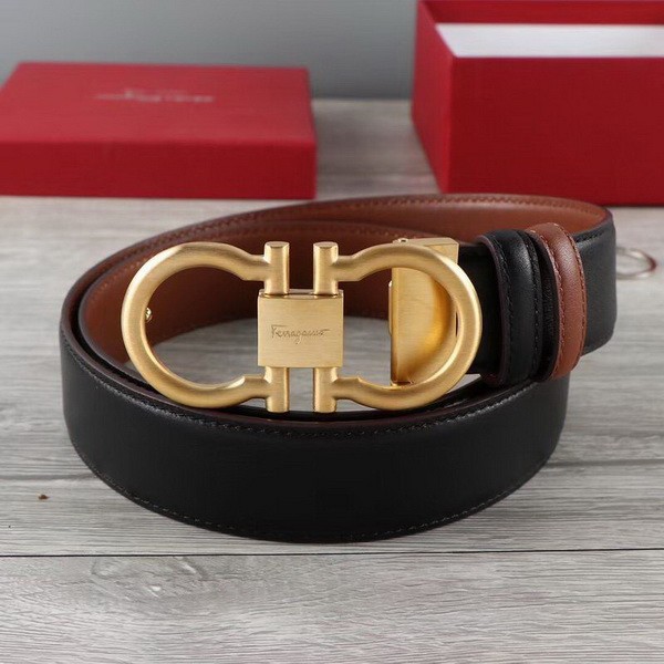 Super Perfect Quality Ferragamo Belts(100% Genuine Leather,steel Buckle)-932