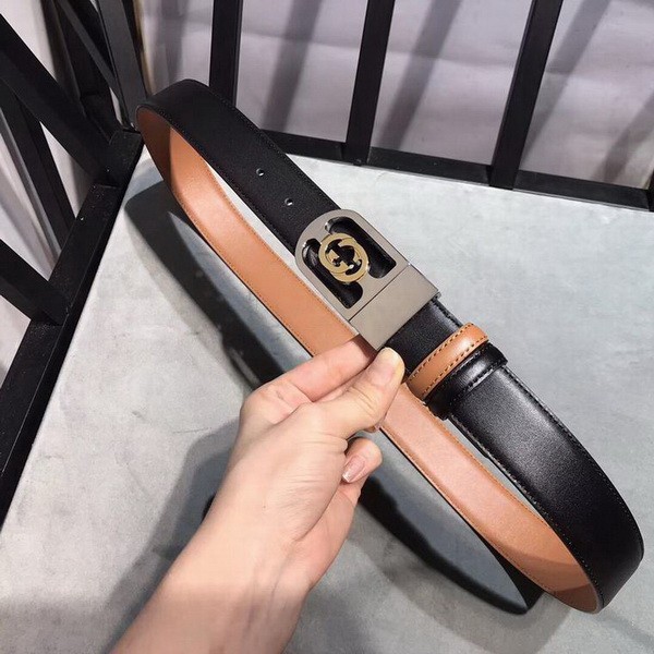 Super Perfect Quality G Belts(100% Genuine Leather,steel Buckle)-3498