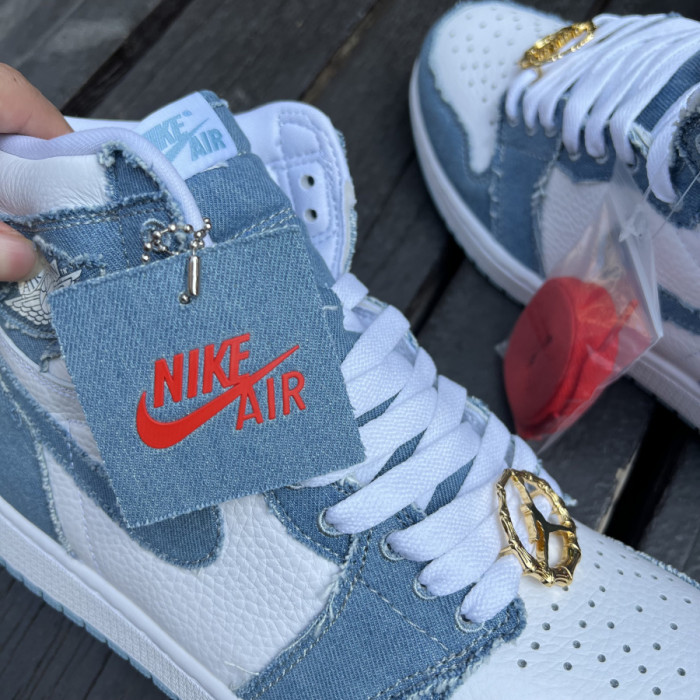 Authentic Air Jordan 1 High OG “Denim”  GS
