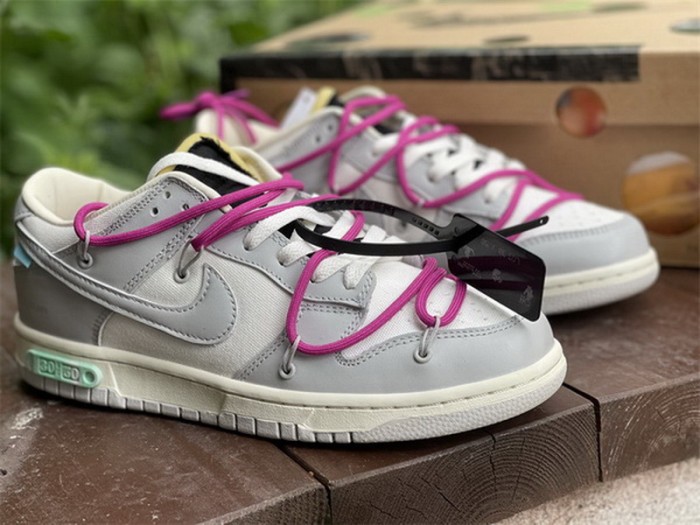 Authentic OFF-WHITE x Nike Dunk Low “The 50” DM1602 114