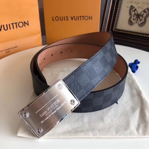 Super Perfect Quality LV Belts(100% Genuine Leather Steel Buckle)-1944