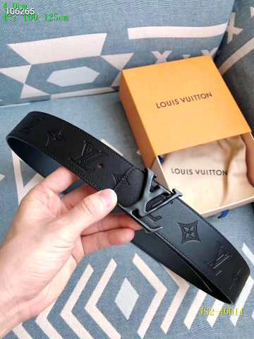 Super Perfect Quality LV Belts(100% Genuine Leather Steel Buckle)-2542