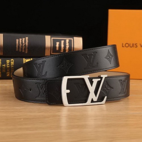 Super Perfect Quality LV Belts(100% Genuine Leather Steel Buckle)-2162