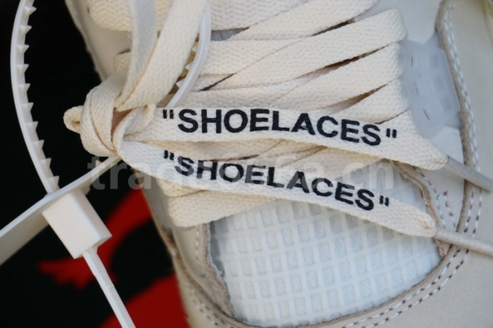 Authentic OFF-WHITE x Air Jordan 4 SP WMNS “Sail”