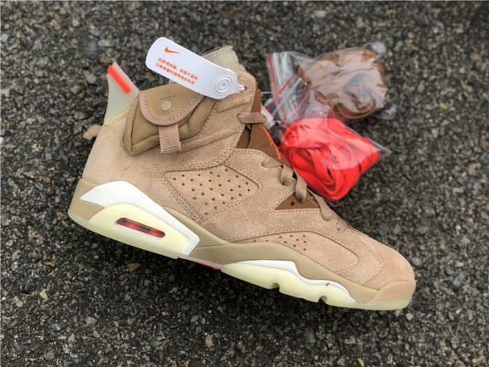Authentic Travis Scott x Air Jordan 6 “British Khaki”