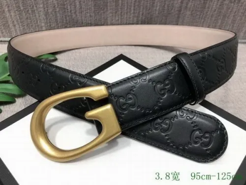 Super Perfect Quality G Belts(100% Genuine Leather,steel Buckle)-3706