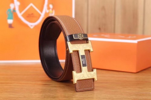 Super Perfect Quality Hermes Belts(100% Genuine Leather,Reversible Steel Buckle)-091
