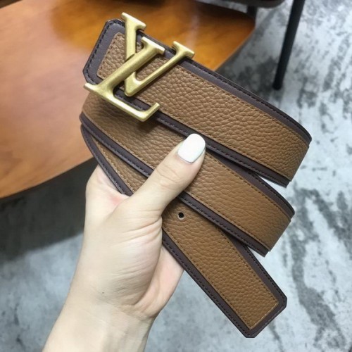 Super Perfect Quality LV Belts(100% Genuine Leather Steel Buckle)-3862
