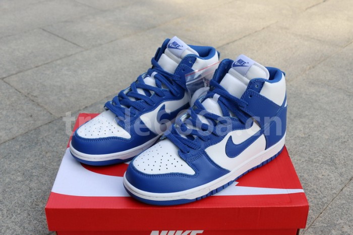 Authentic Nike Dunk Hi Blue White