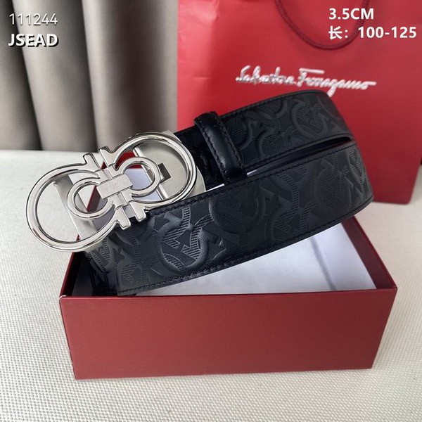 Super Perfect Quality Ferragamo Belts(100% Genuine Leather,steel Buckle)-1695