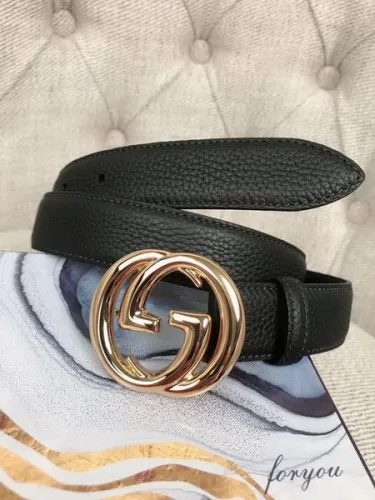 Super Perfect Quality G Belts(100% Genuine Leather,steel Buckle)-3352