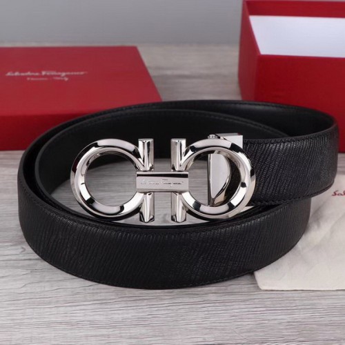 Super Perfect Quality Ferragamo Belts(100% Genuine Leather,steel Buckle)-871