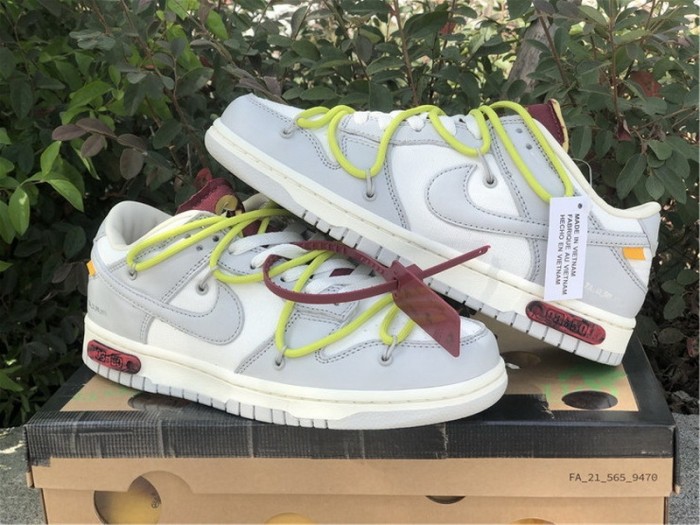 Authentic OFF-WHITE x Nike Dunk Low “The 50” DM1602