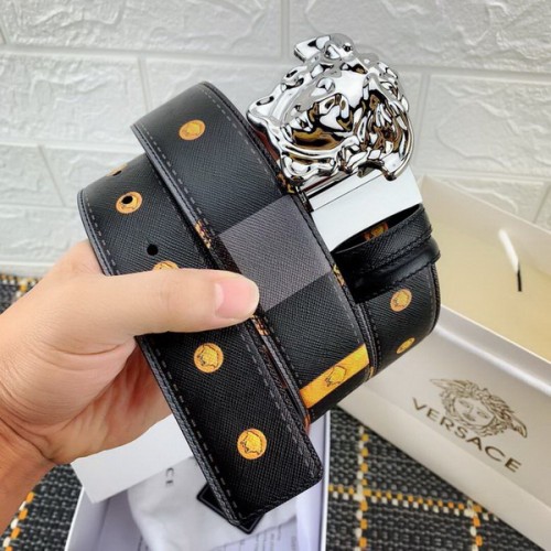 Super Perfect Quality Versace Belts(100% Genuine Leather,Steel Buckle)-733