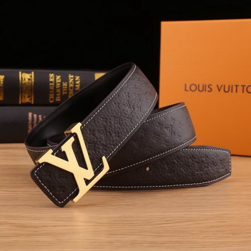 Super Perfect Quality LV Belts(100% Genuine Leather Steel Buckle)-2185